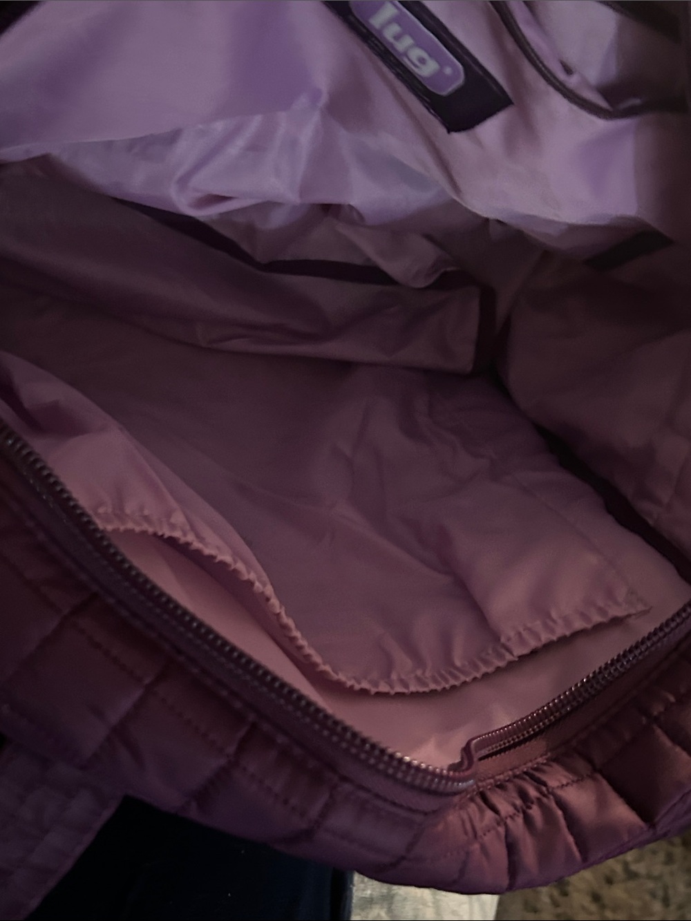 Lug Quilted Puddle Jumper bag plum/purple - Picture 3 of 4